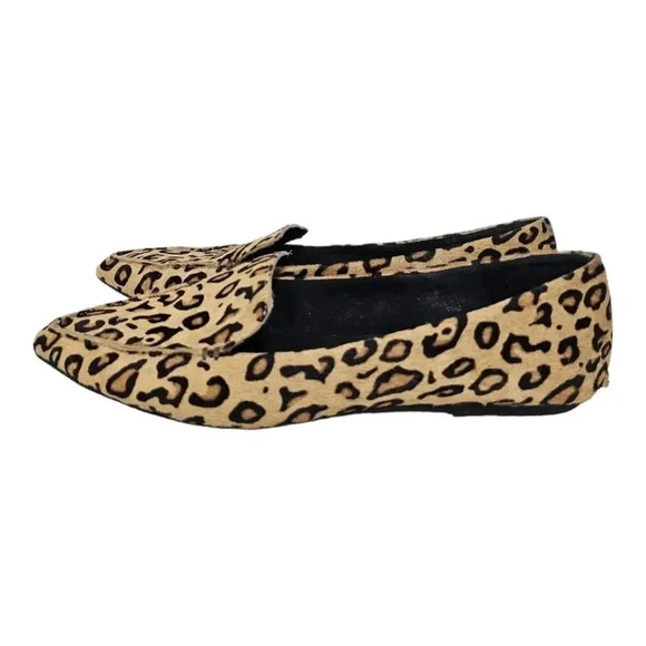 Jeffry Campbell vionnet leopard print pony hair pointed toe flats size 40 - Picture 13 of 14